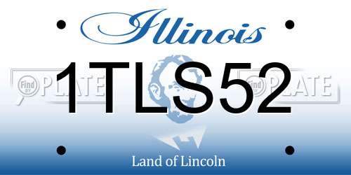 1TLS52 Illinois License Plate