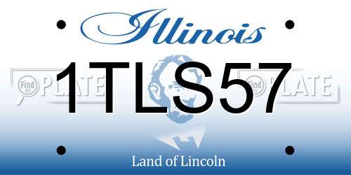 1TLS57 Illinois License Plate