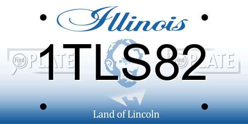 1TLS82 Illinois License Plate