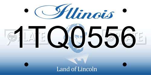 1TQ0556 Illinois License Plate