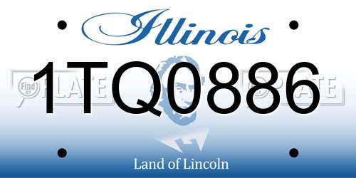 1TQ0886 Illinois License Plate