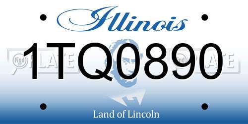 1TQ0890 Illinois License Plate