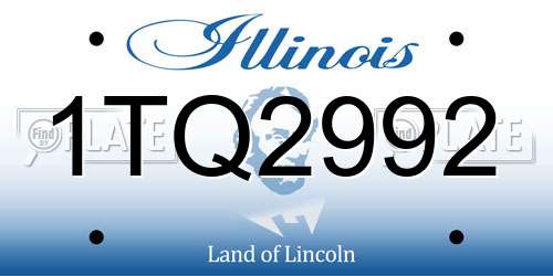 1TQ2992 Illinois License Plate