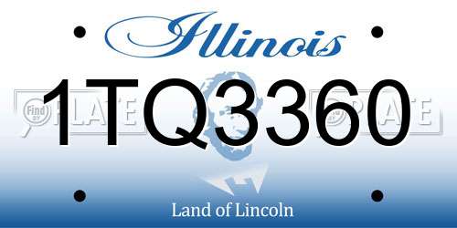 1TQ3360 Illinois License Plate