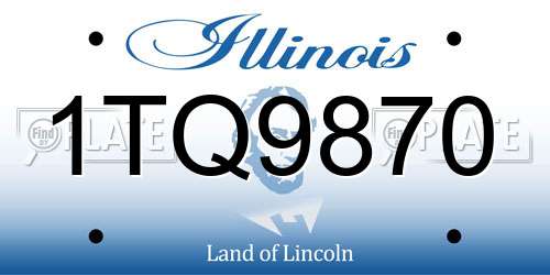 1TQ9870 Illinois License Plate