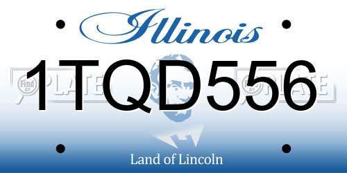 1TQD556 Illinois License Plate