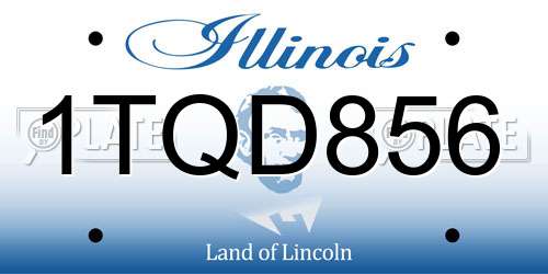 1TQD856 Illinois License Plate