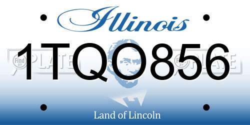 1TQO856 Illinois License Plate