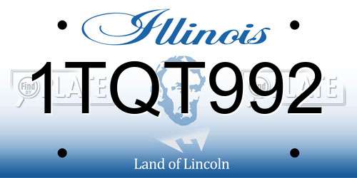 1TQT992 Illinois License Plate