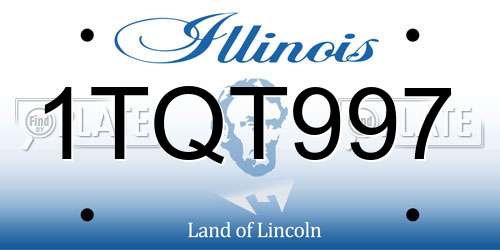 1TQT997 Illinois License Plate
