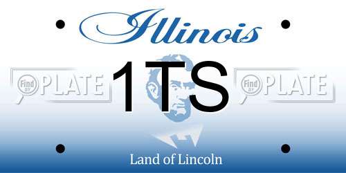 1TS Illinois License Plate