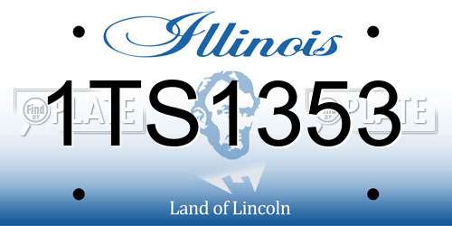 1TS1353 Illinois License Plate