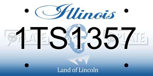 1TS1357 Illinois License Plate