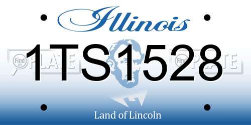 1TS1528 Illinois License Plate