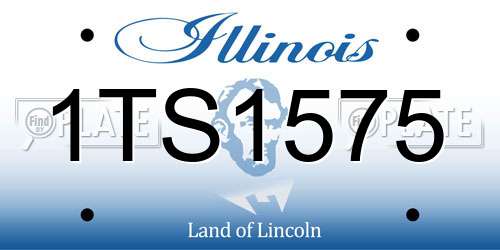 1TS1575 Illinois License Plate