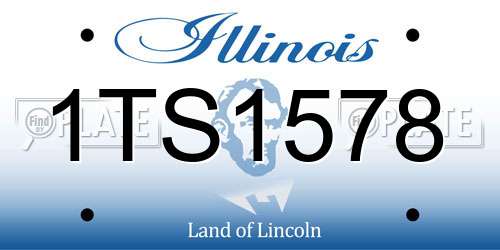1TS1578 Illinois License Plate