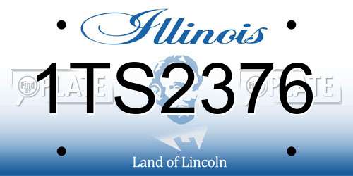 1TS2376 Illinois License Plate