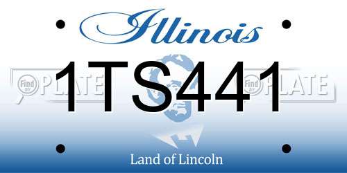 1TS441 Illinois License Plate