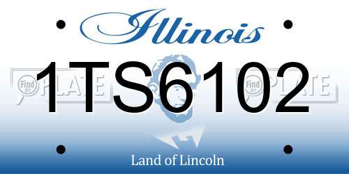 1TS6102 Illinois License Plate