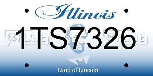 1TS7326 Illinois License Plate