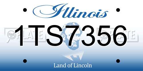 1TS7356 Illinois License Plate