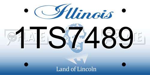 1TS7489 Illinois License Plate