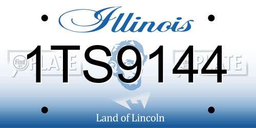 1TS9144 Illinois License Plate