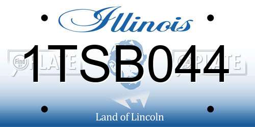 1TSB044 Illinois License Plate