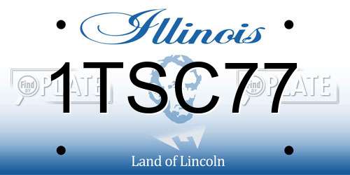 1TSC77 Illinois License Plate
