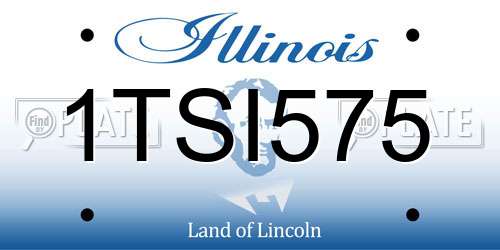 1TSI575 Illinois License Plate