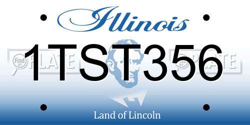 1TST356 Illinois License Plate