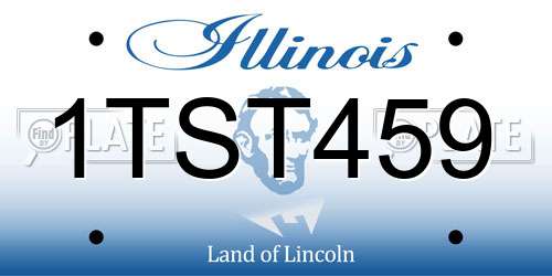 1TST459 Illinois License Plate