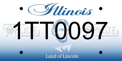 1TT0097 Illinois License Plate