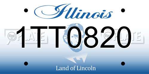 1TT0820 Illinois License Plate