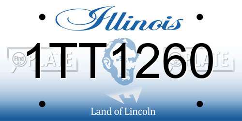 1TT1260 Illinois License Plate