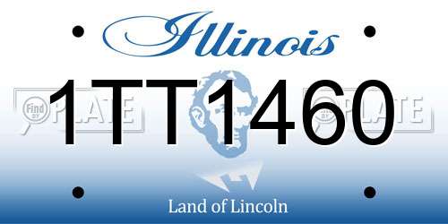 1TT1460 Illinois License Plate