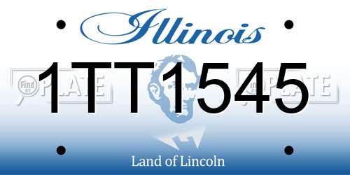 1TT1545 Illinois License Plate