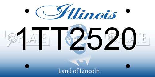 1TT2520 Illinois License Plate