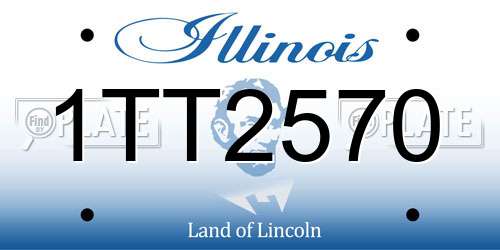 1TT2570 Illinois License Plate