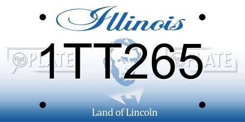 1TT265 Illinois License Plate