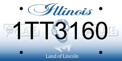 1TT3160 Illinois License Plate