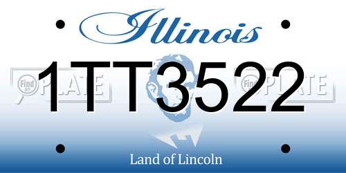 1TT3522 Illinois License Plate