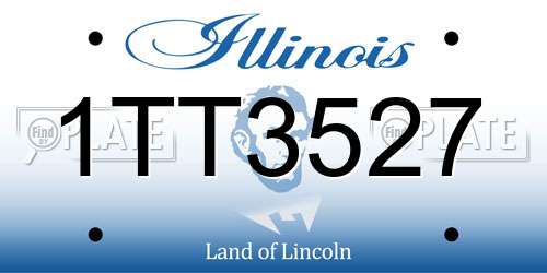 1TT3527 Illinois License Plate