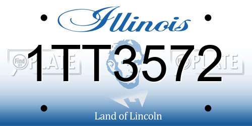 1TT3572 Illinois License Plate