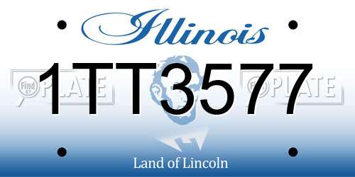 1TT3577 Illinois License Plate