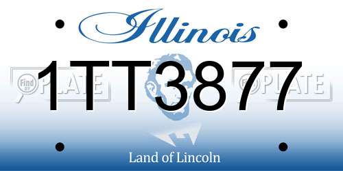 1TT3877 Illinois License Plate