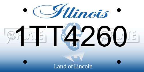 1TT4260 Illinois License Plate