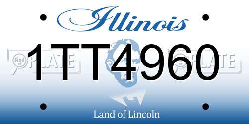 1TT4960 Illinois License Plate
