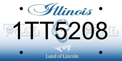1TT5208 Illinois License Plate