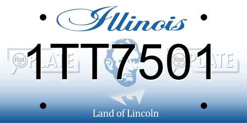 1TT7501 Illinois License Plate